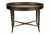 PAINTED WOOD & TOLE TRAY-TOP C