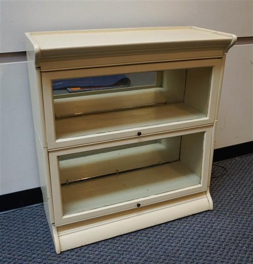 PAINTED WOOD TWO-SECTION