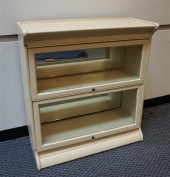 PAINTED WOOD TWO-SECTION BARRI