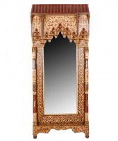PAINTED WOOD WALL MIRRORthe fl