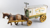 PAINTED WOODEN CHILD’S RIDE-ON