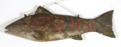 PAINTED WOODEN CODFISH-SHAPED