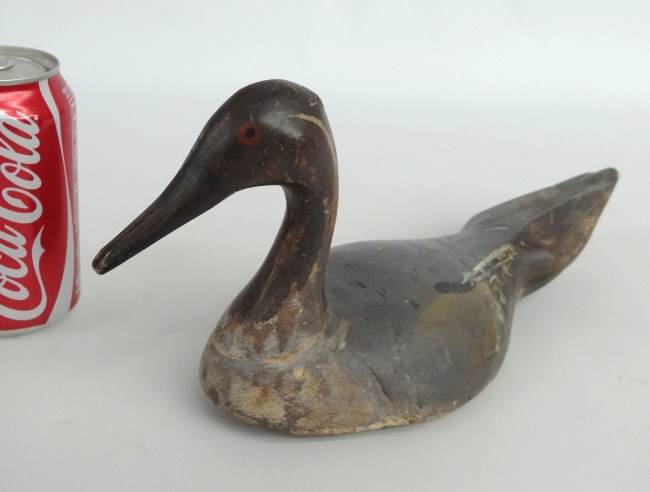 Painted wooden decoy. 13'' Length.