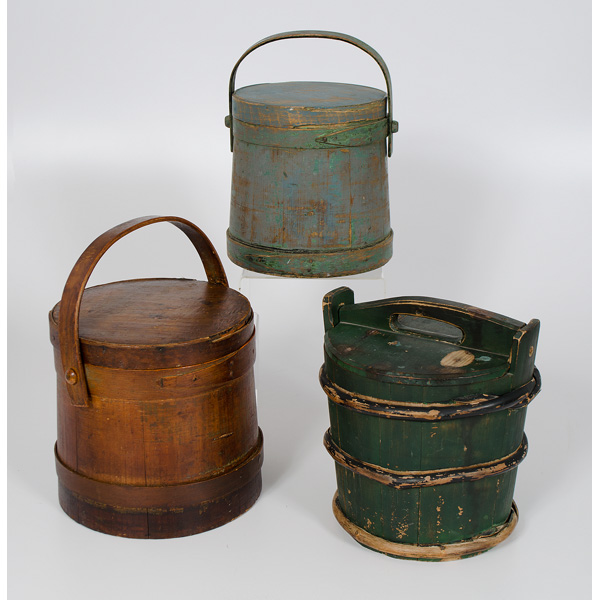 Painted Wooden Firkins American