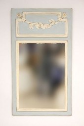 PAINTED WOODEN FRENCH TRUMEAU