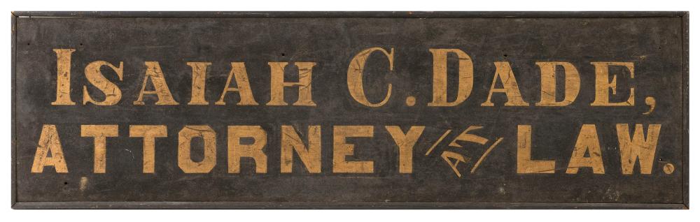 PAINTED WOODEN LAWYER'S TRADE