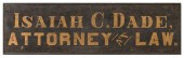 PAINTED WOODEN LAWYER'S TRADE