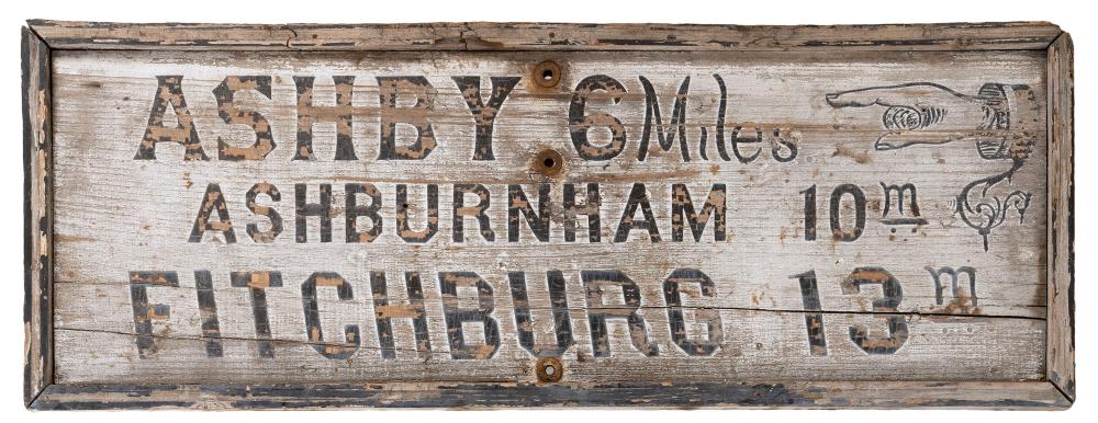 PAINTED WOODEN MASSACHUSETTS