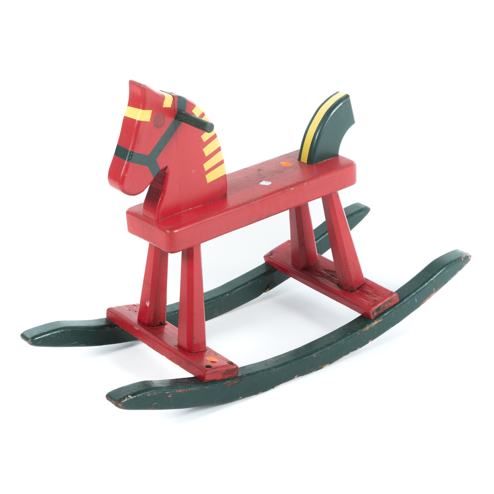 PAINTED WOODEN ROCKING HORSE