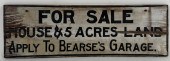 PAINTED WOODEN SIGN FROM CHATH