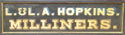 Painted wooden trade sign   