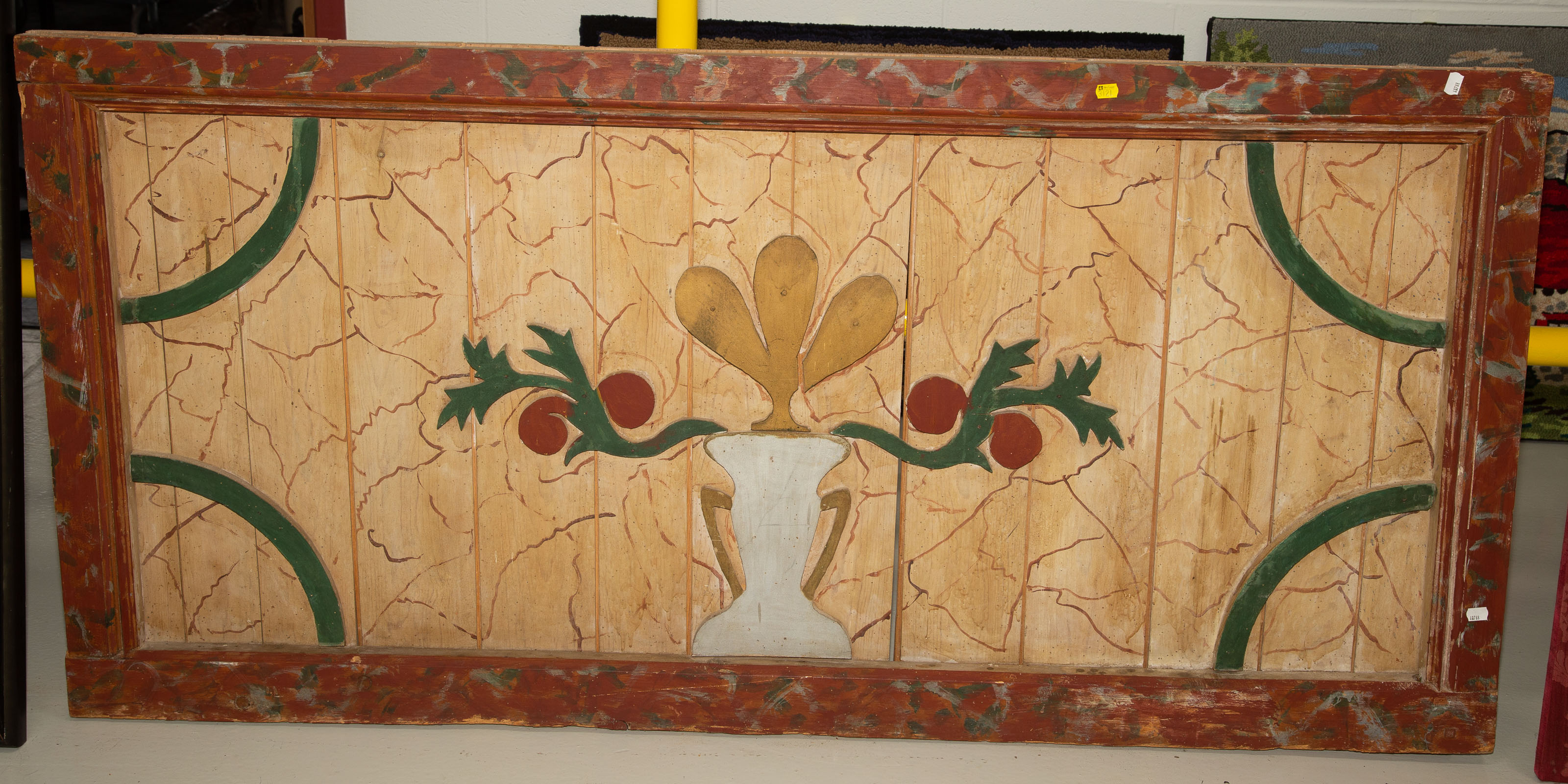 PAINTED WOODEN WALL DECORATION