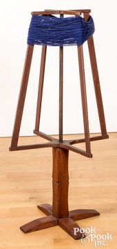 PAINTED YARN WINDER, 19TH C.Pa