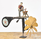 PAINTED ZINC AND IRON SAWYER W