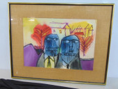 PAINTING, 2 FIGURES, SIGNED AH