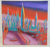 PAINTING, "3 BRIDGES", REX DIM