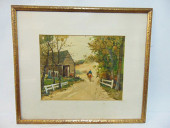 PAINTING, "A SANDY ROAD", CHAR