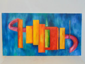 PAINTING, ABSTRACT, MORTON LIC