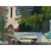 PAINTING, ADELIE LANDIS BISCHO