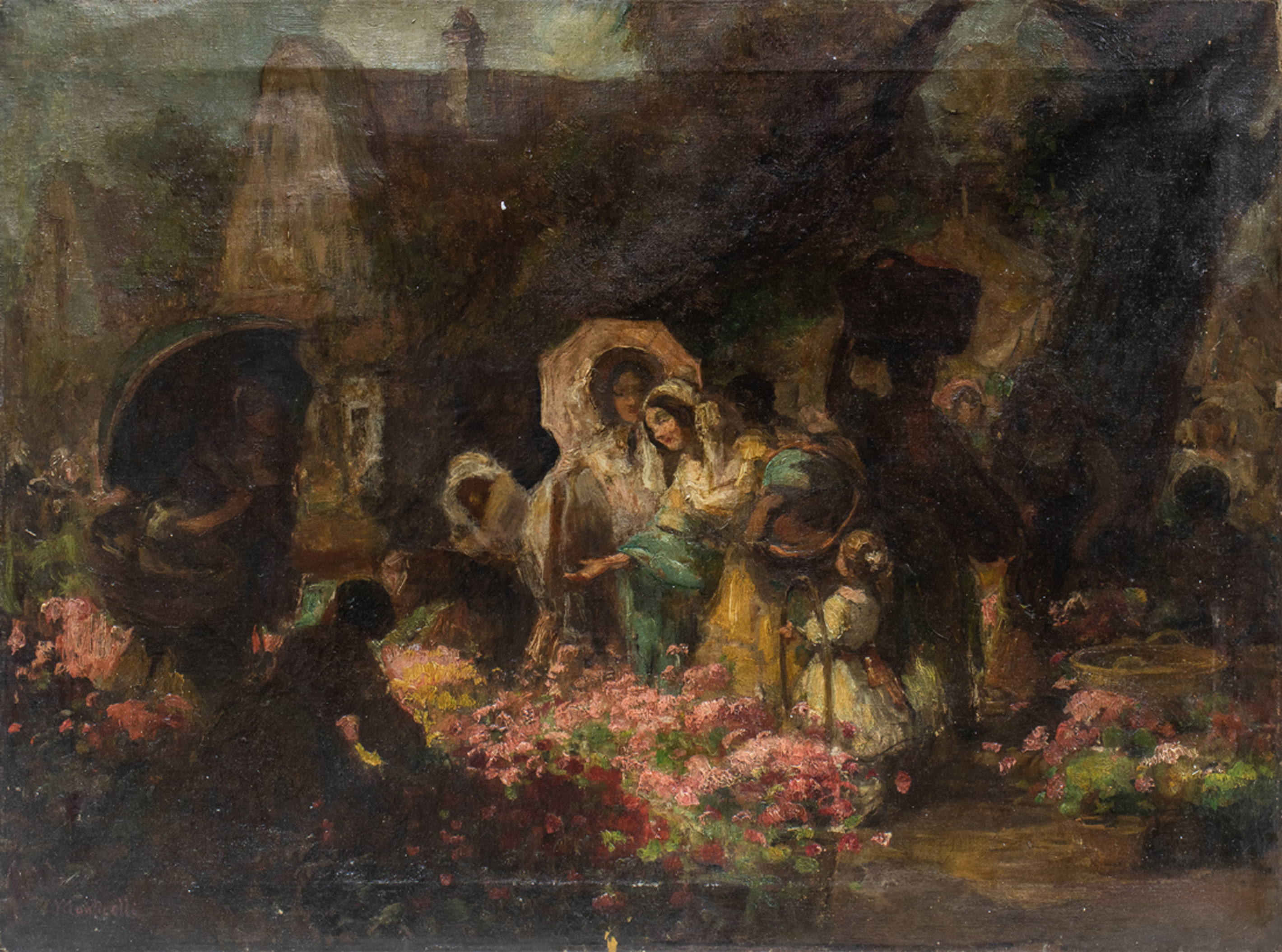 PAINTING, ADOLPHE MONTICELLI