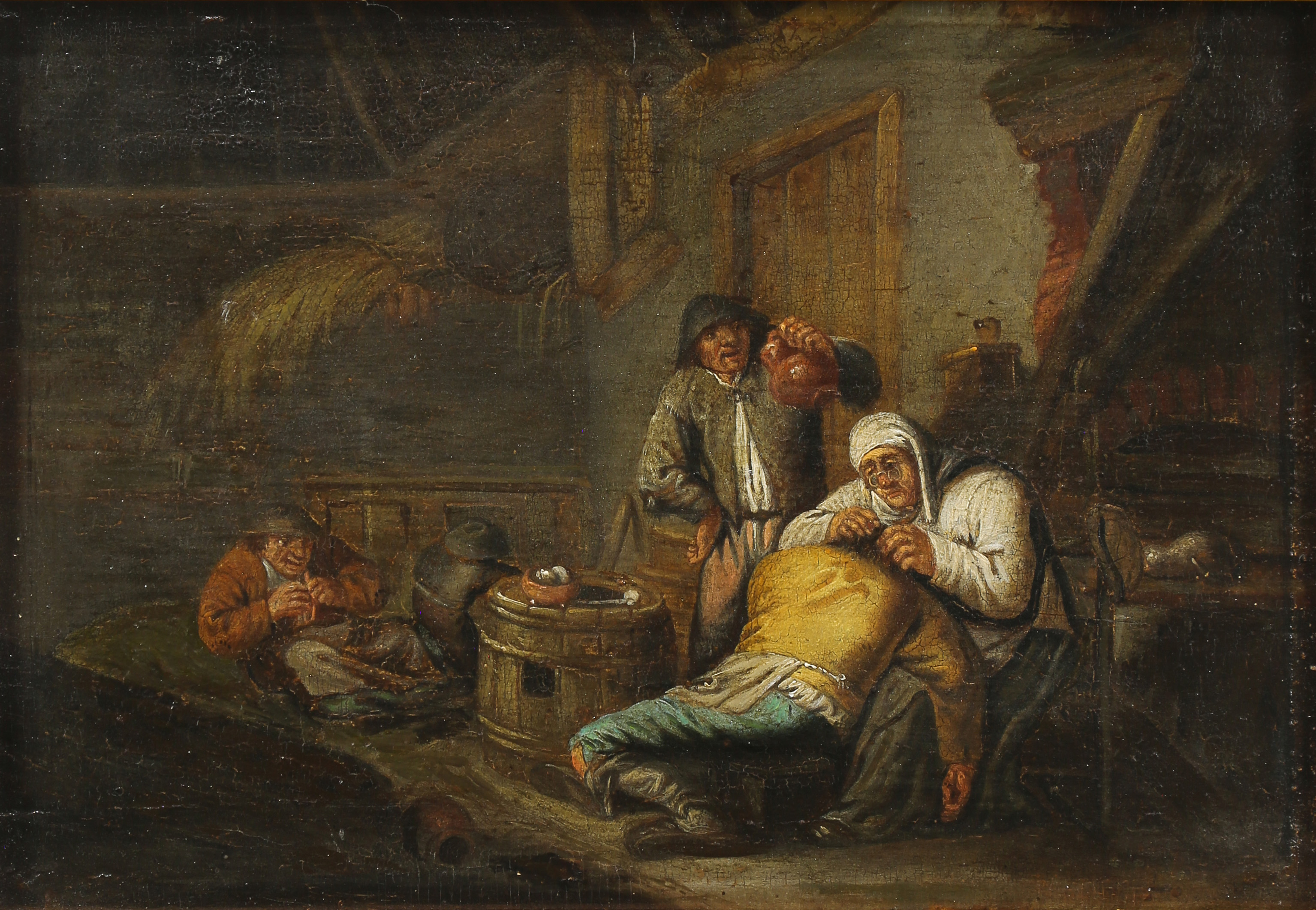 PAINTING, AFTER ADRIAN VAN OSTAD