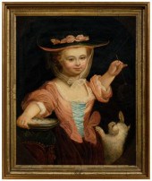Painting after Drouais, child