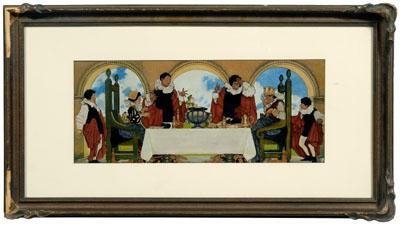 Painting after Maxfield Parrish,