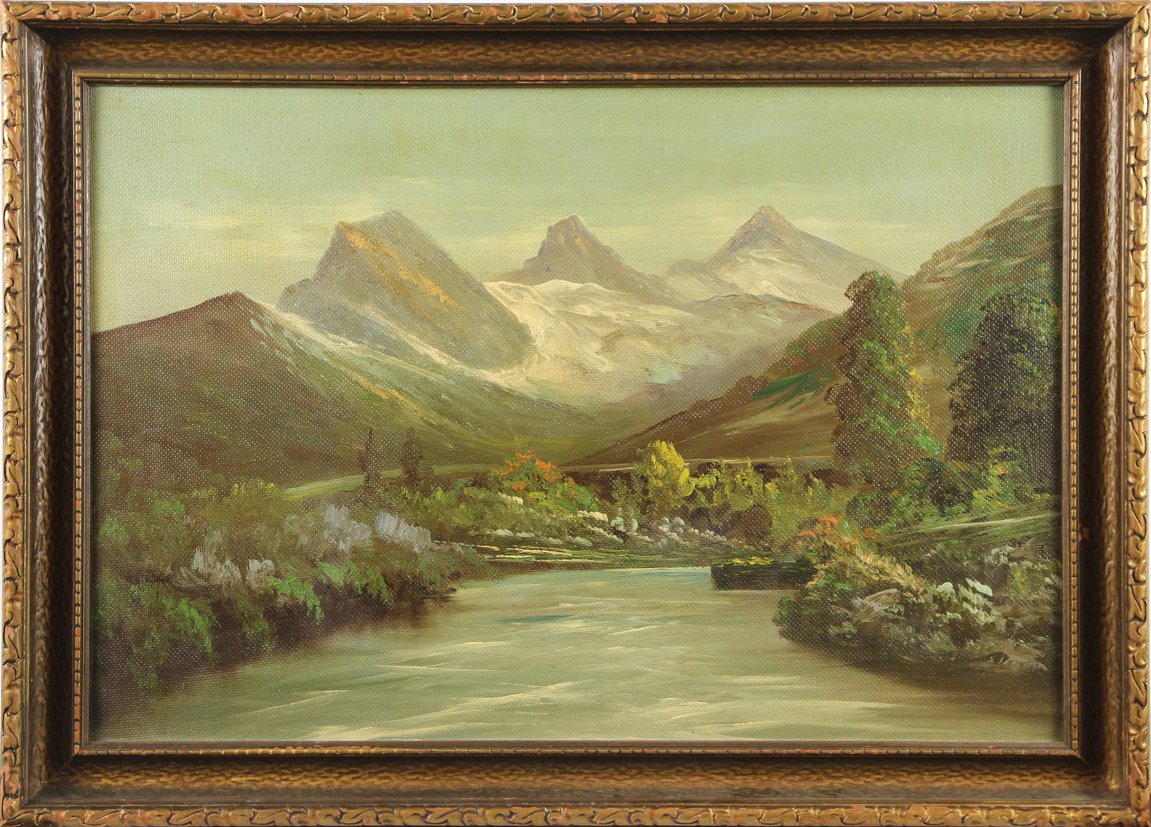 PAINTING, ALVAH L BROWNING Alvah