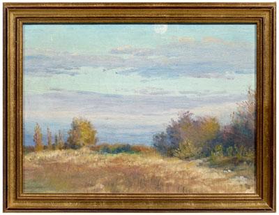 Painting attributed to Bruce Crane,