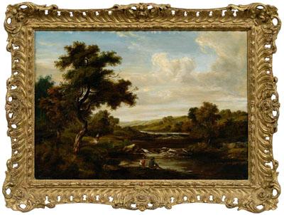 Painting attributed to Creswick,
