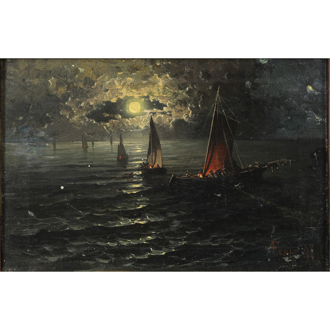 PAINTING, AUGUSTO FERRI Augusto