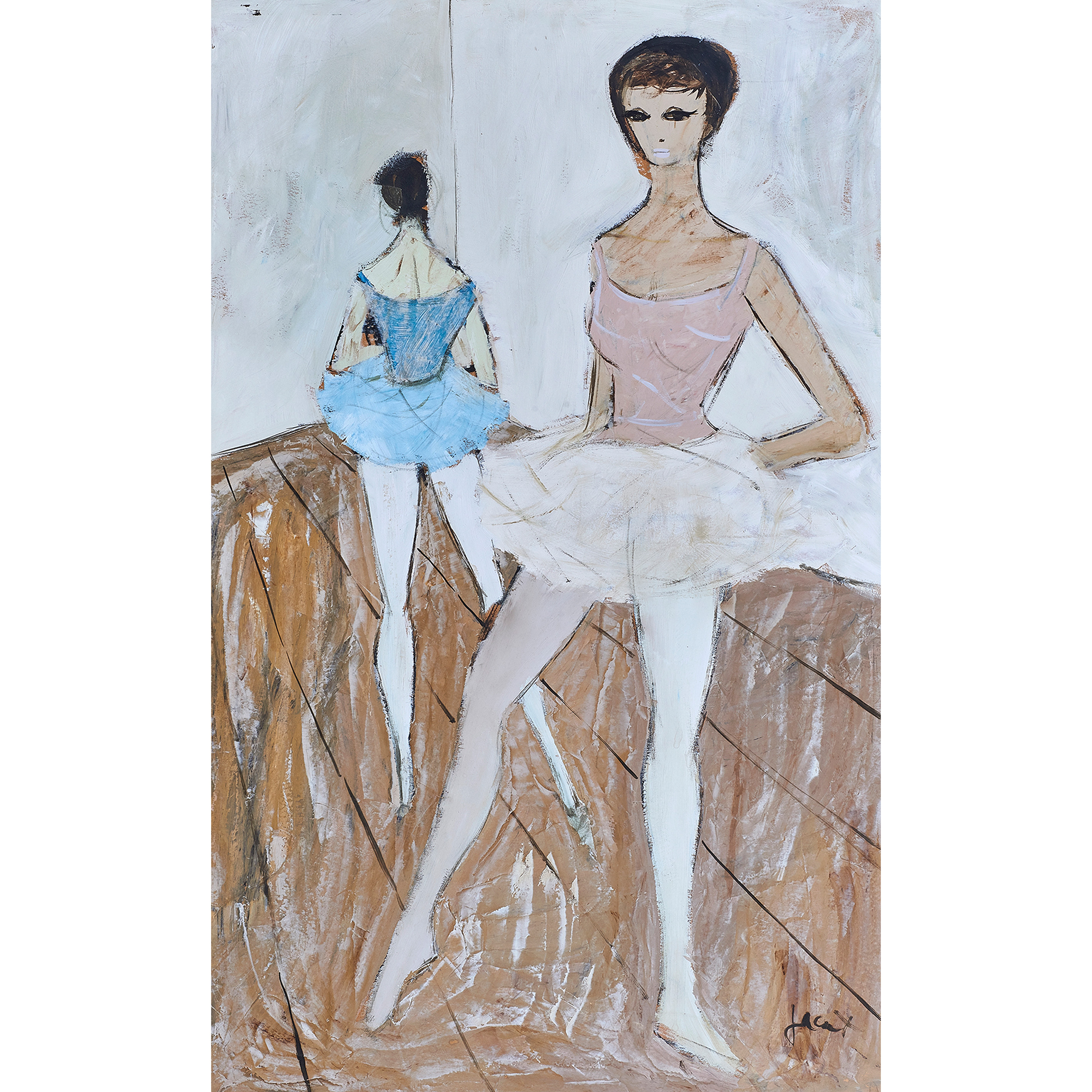 PAINTING, BALLET STUDIO French