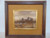 PAINTING, "BARN FOR SALE", SIG