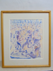 PAINTING, BATTLE SCENE, FIGURE