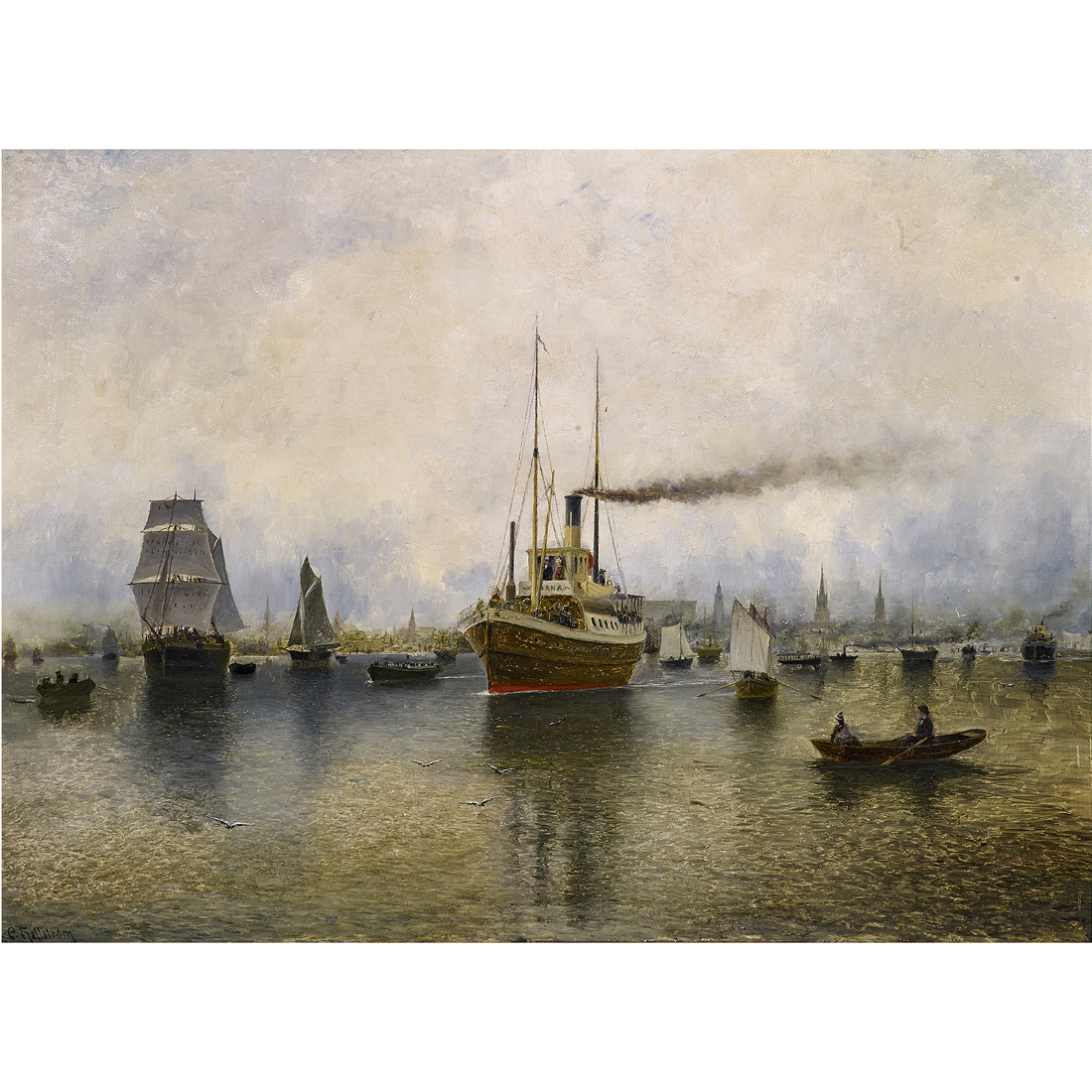 PAINTING, CARL HALLSTROM Carl