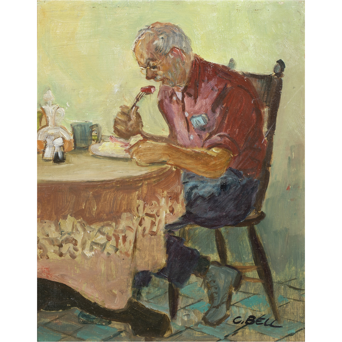 PAINTING, CECIL CROSLEY "SPIKE"