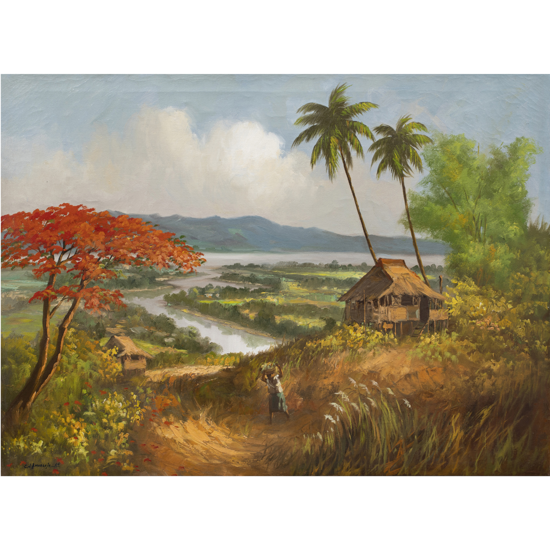 PAINTING, CESAR AMORSOLO Cesar