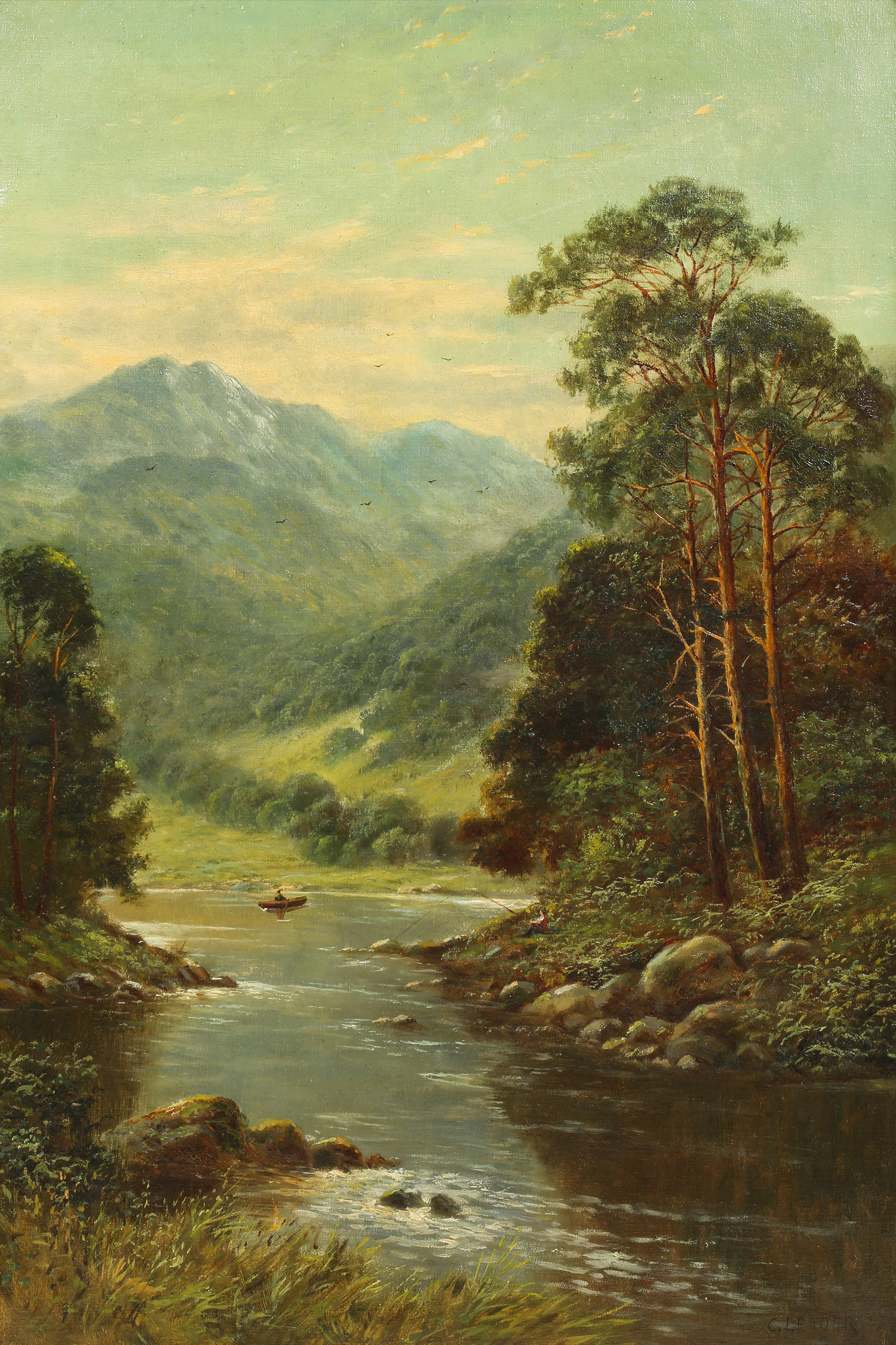 PAINTING, CHARLES LEADER Charles