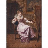 PAINTING, CHARLES PECRUS Charl