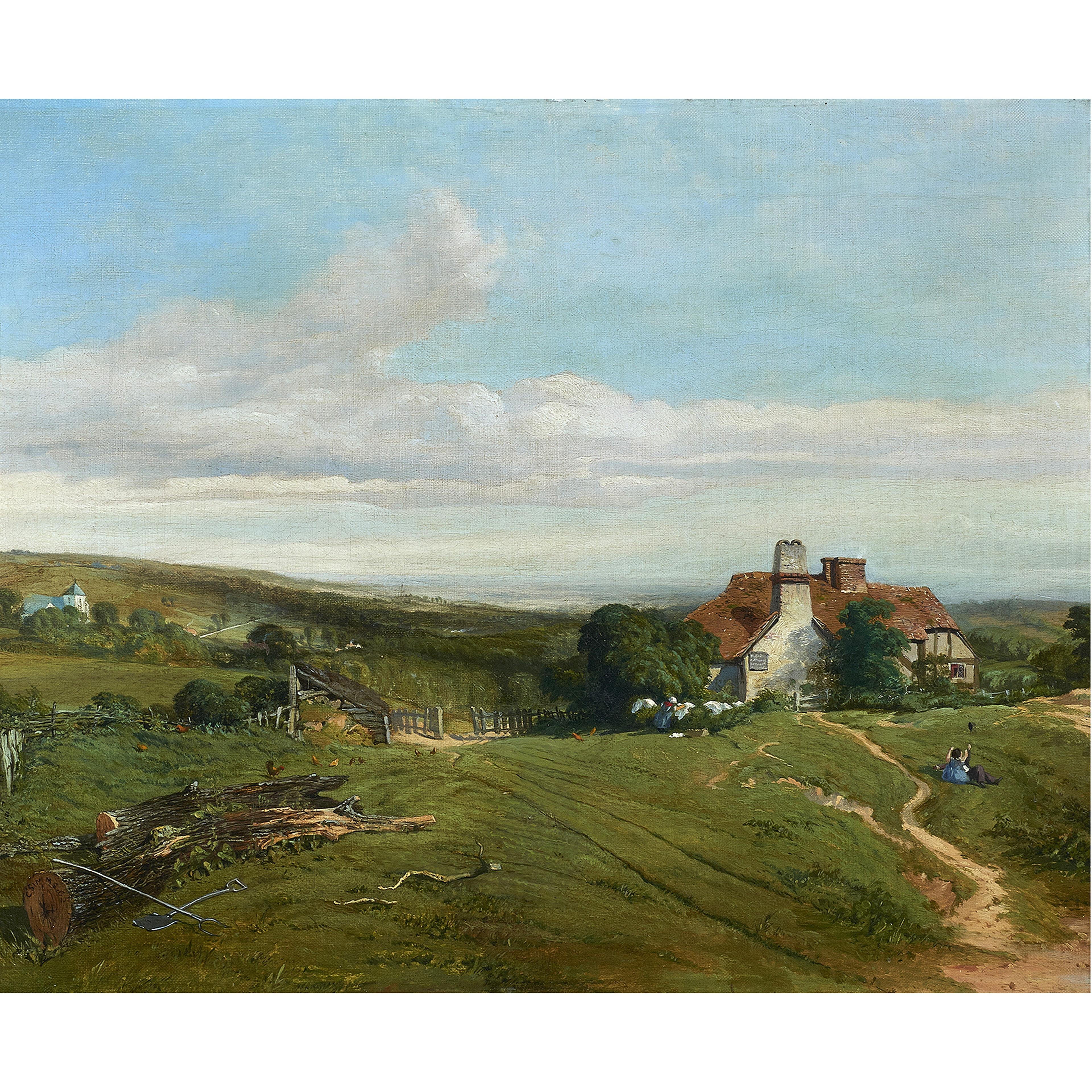 PAINTING, CHARLES SIMMS Charles