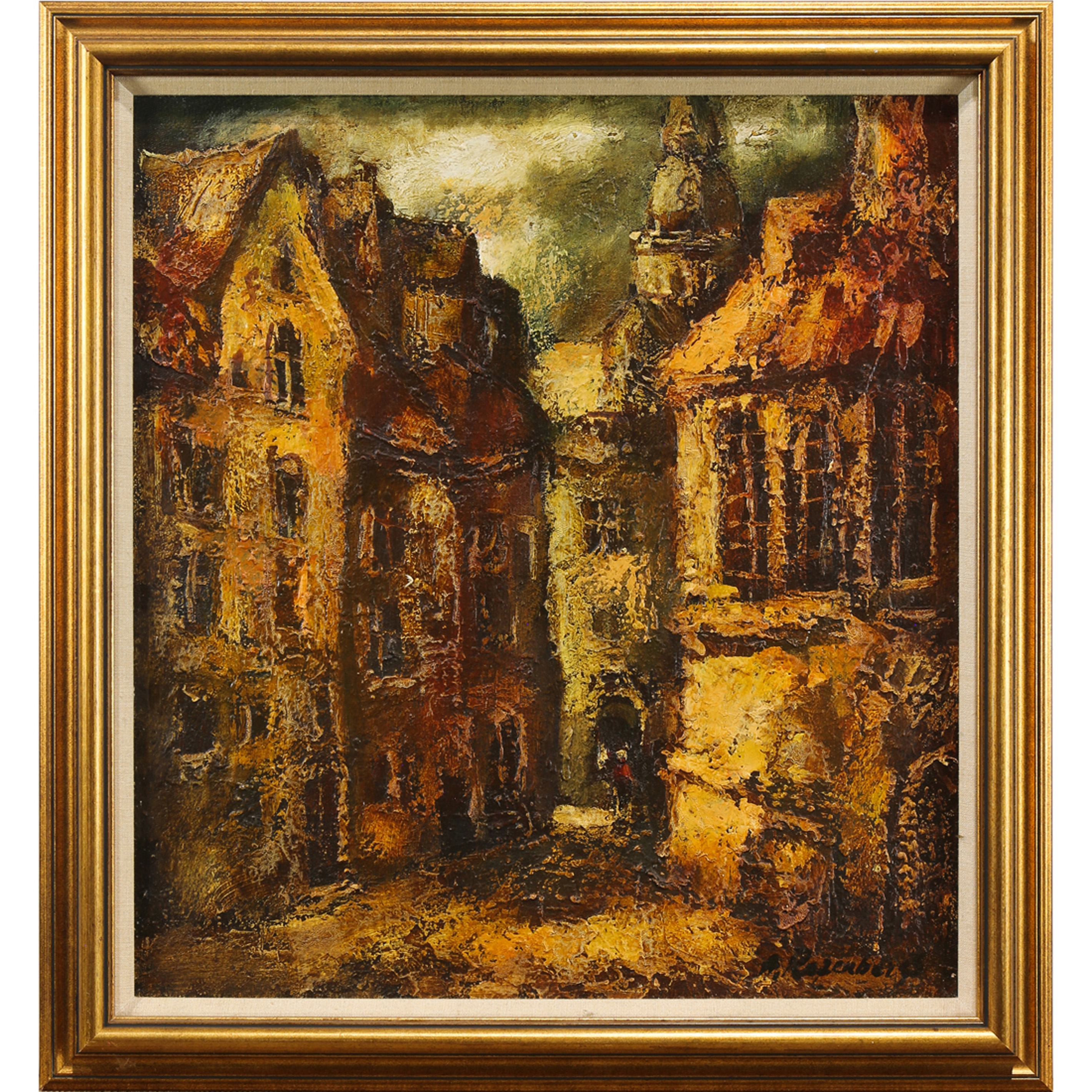 PAINTING, CITYSCAPE Russian