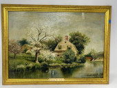 PAINTING; COUNTRY COTTAGE & RI