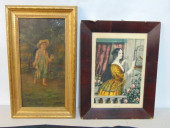 PAINTING & CURRIER PRINT, OIL,
