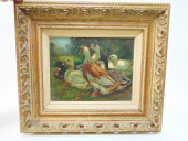 PAINTING, DUCKS, SIGNED A. BEY
