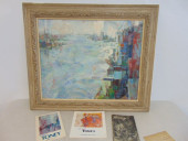 PAINTING, "EAST RIVER", ANTHON