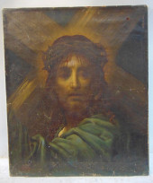 PAINTING, "ECCE HOMO", SIGNED