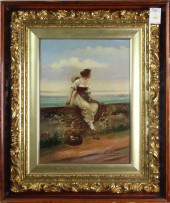 PAINTING, EUGENE VON BLAAS Eug