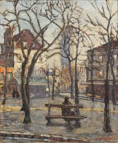 PAINTING, FERNAND LAVAL Fernan