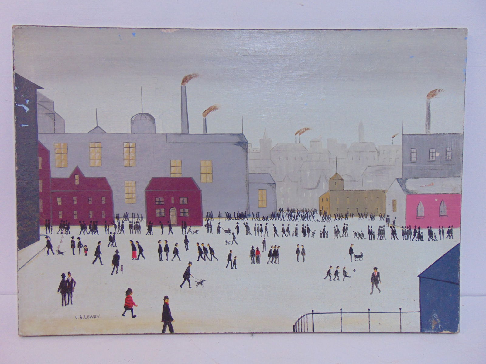PAINTING, FIGURES BY FACTORY,