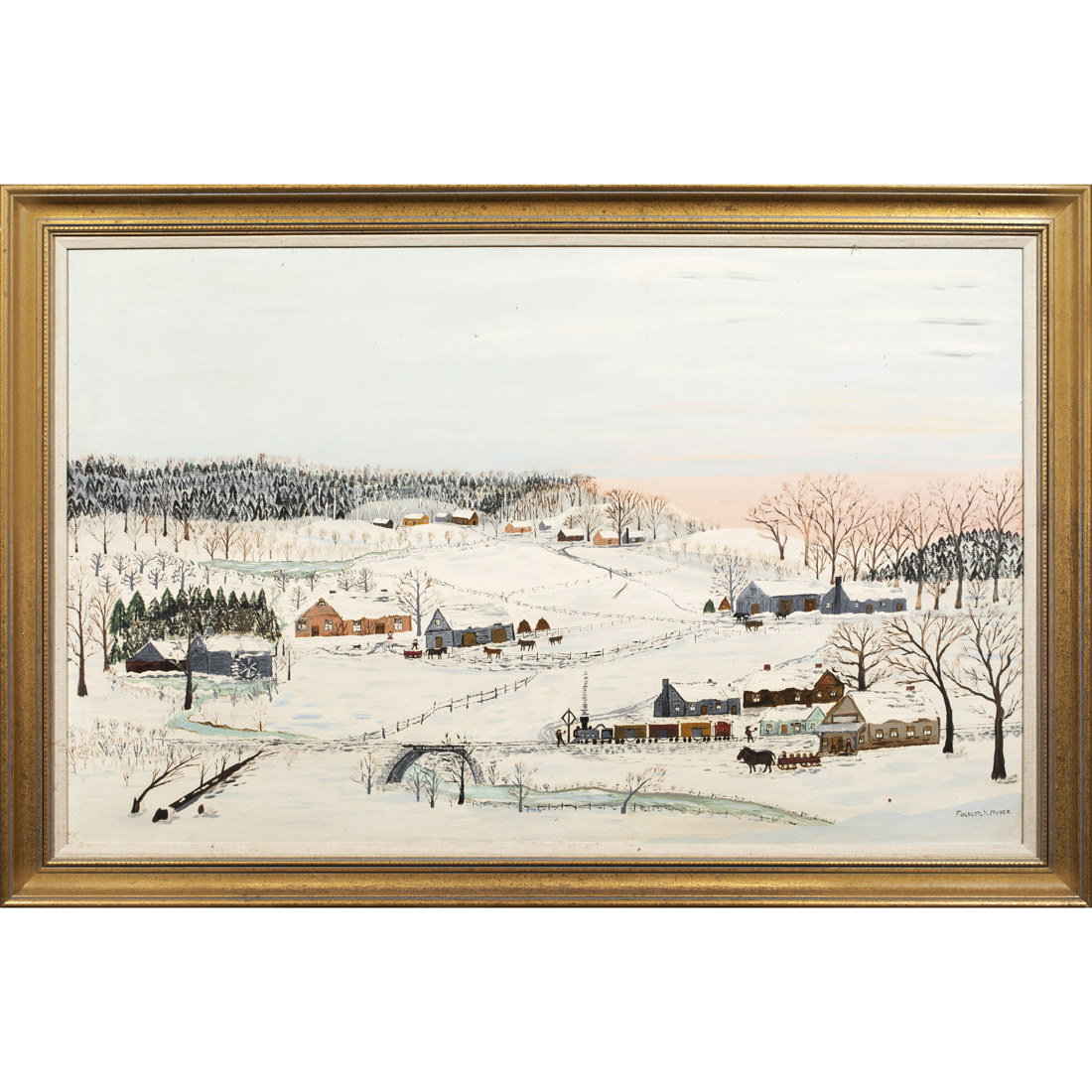 PAINTING, FORREST KING MOSES